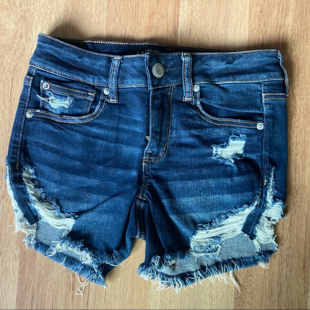 Distressed Denim Festival Shorts